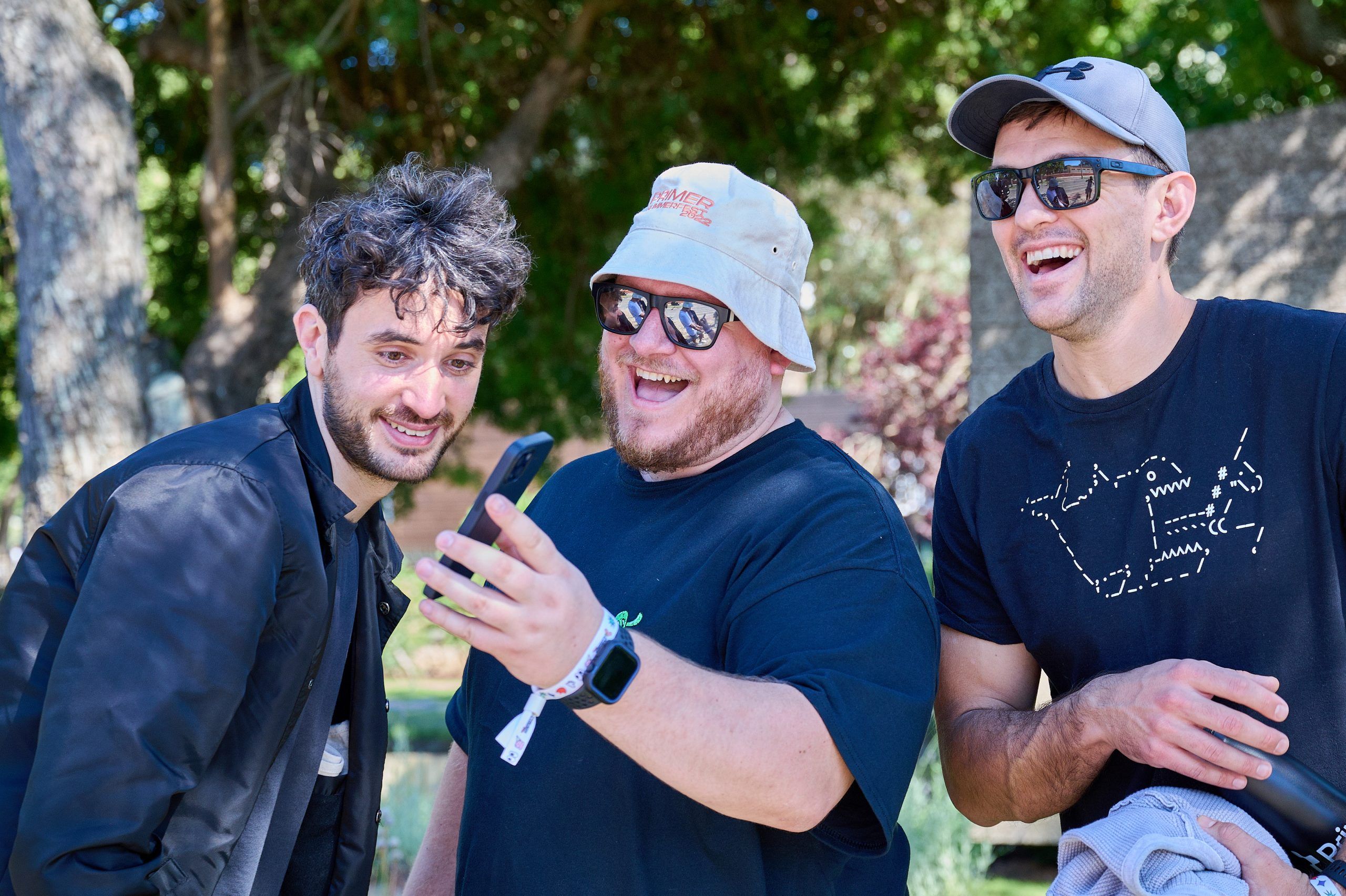 Team celebrating during an Infinite program scavenger hunt event
