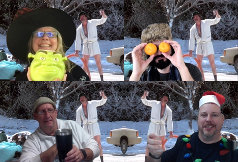 Virtual holiday team end game highlight screenshot