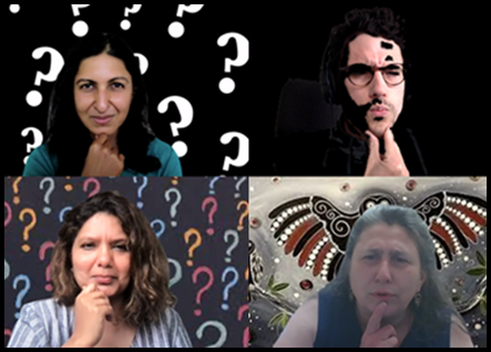 Team trivia end-game media reveal collage