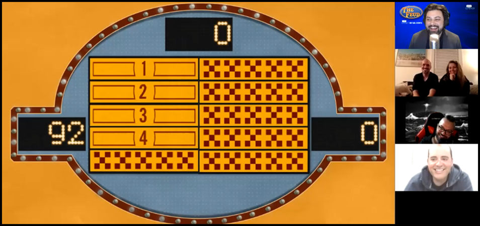 The Feud head-to-head virtual gameplay moment