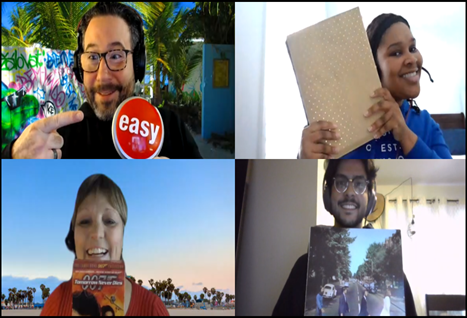 End game highlight from a virtual team building event