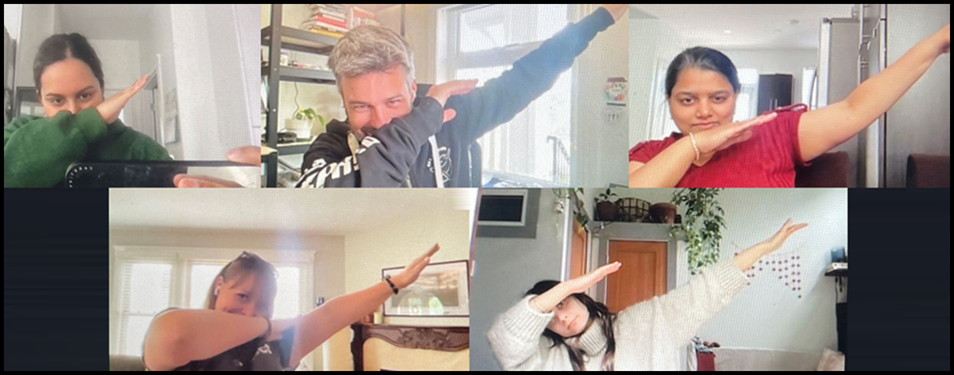 Virtual Winter Olympics dab team challenge screenshot