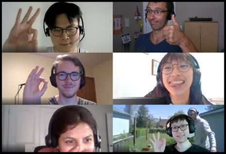 Virtual team trivia wrap-up leaderboard moment