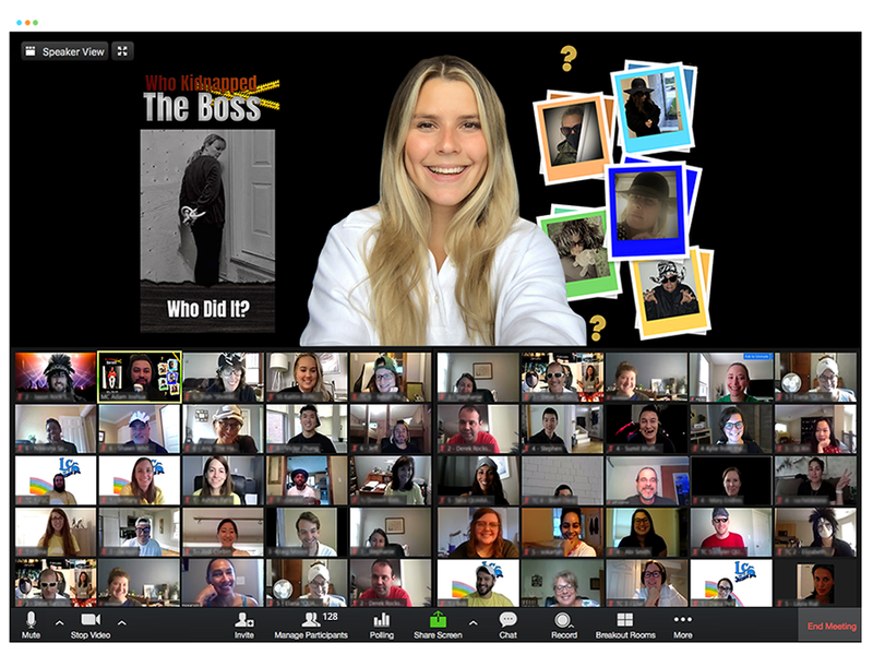 Who Kidnapped the Boss virtual team building game