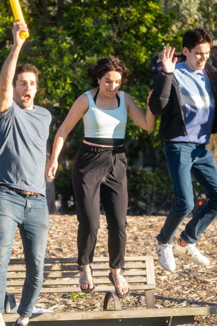 Teams having fun during an Amazing City Race