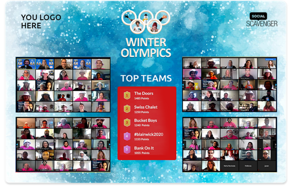 Winter Olympics closing ceremonies and souvenir poster