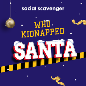 Who Kidnapped Santa holiday game logo
