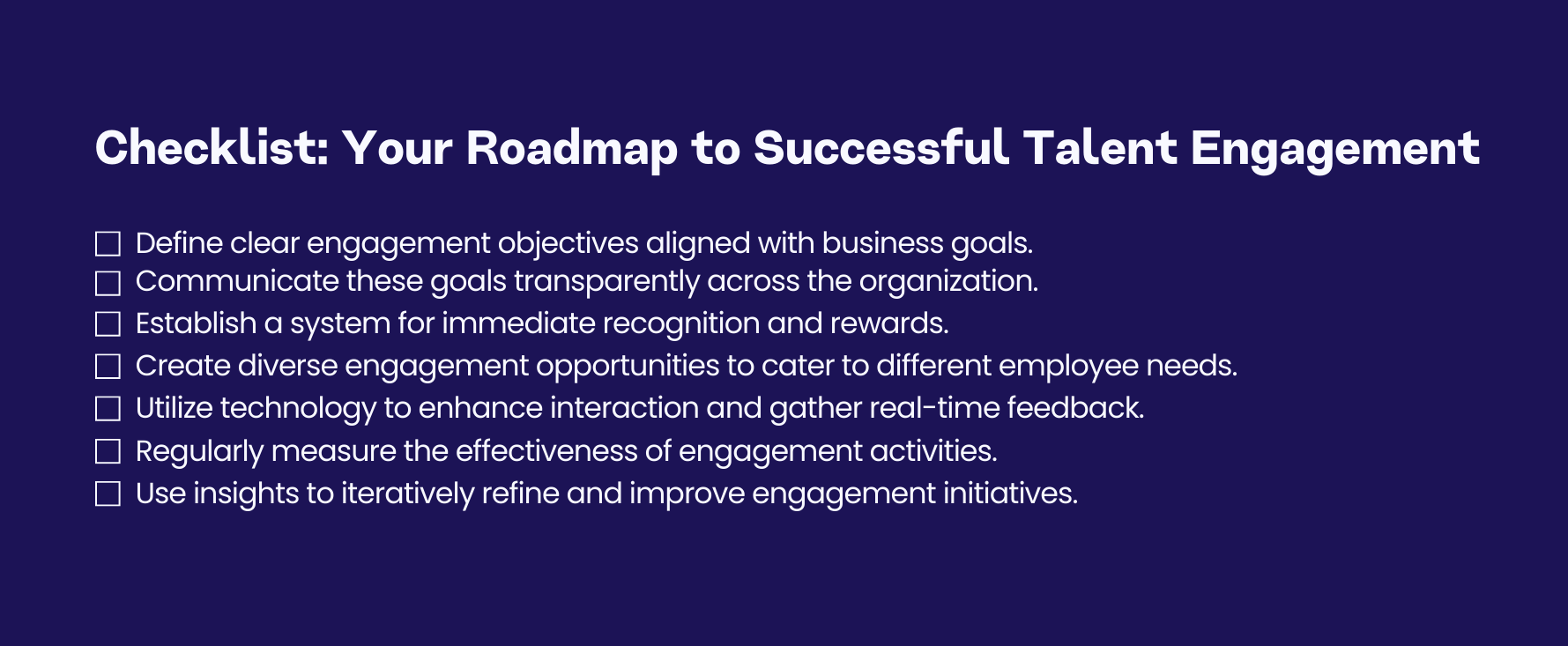 Your Roadmap to Successful Talent Engagement