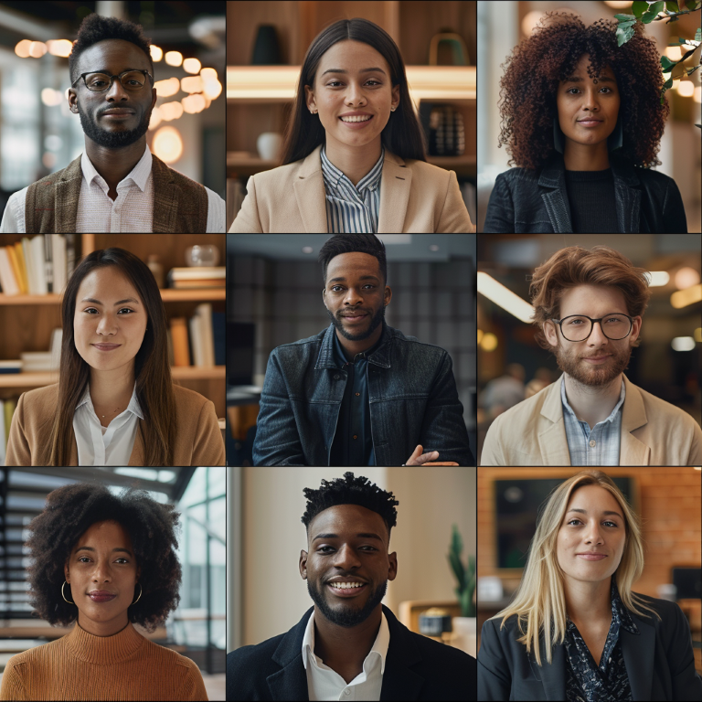 A_virtual_meeting_screen_showing_a_diverse_team