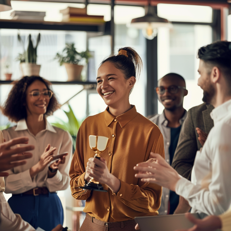 An_office_celebration_scene_where_a_female_employee